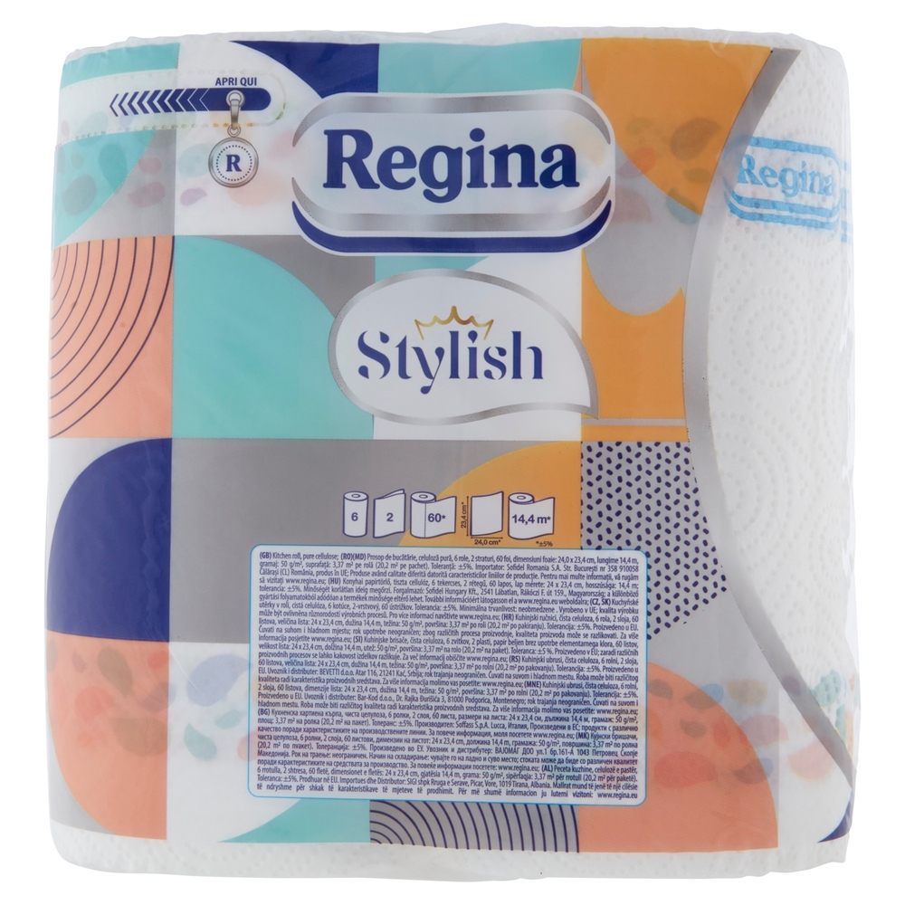Regina Stylish carta cucina 6 rotoli